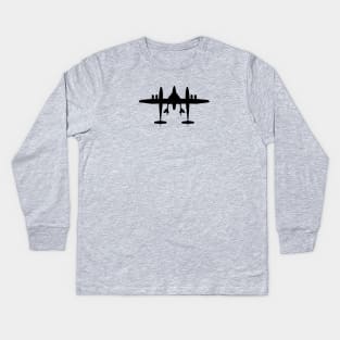 Virgin Galactic SpaceShip and White Knight Kids Long Sleeve T-Shirt